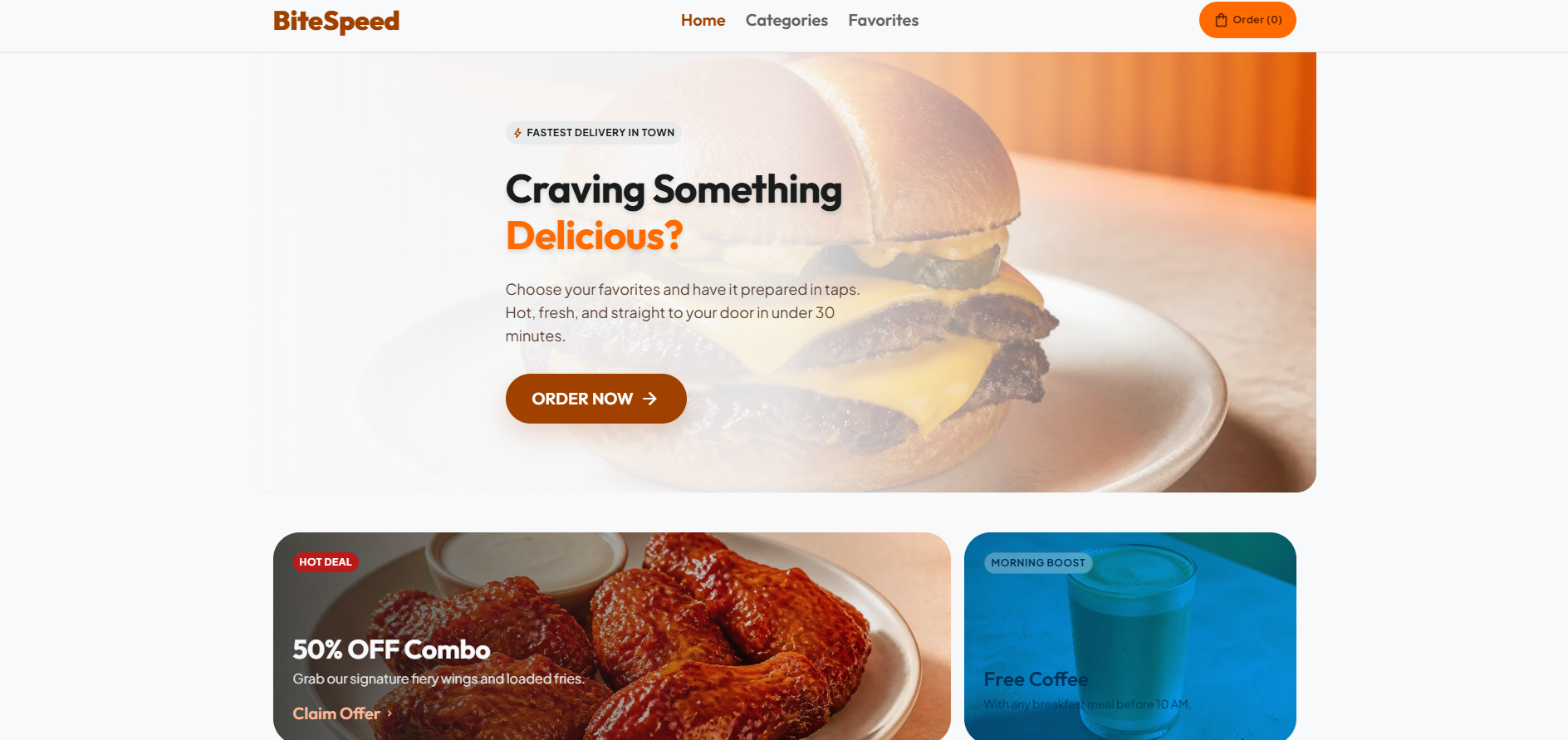Online Food Ordering System project preview